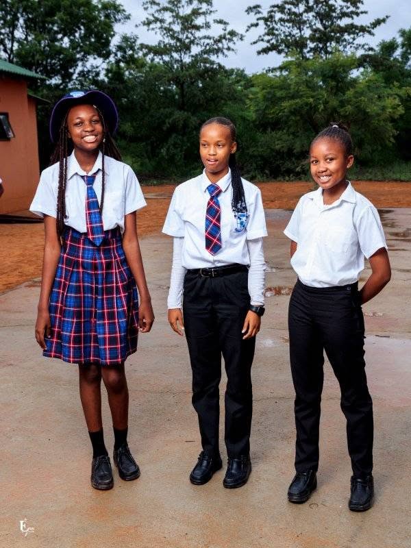 Secondary learners working in a science laboratory